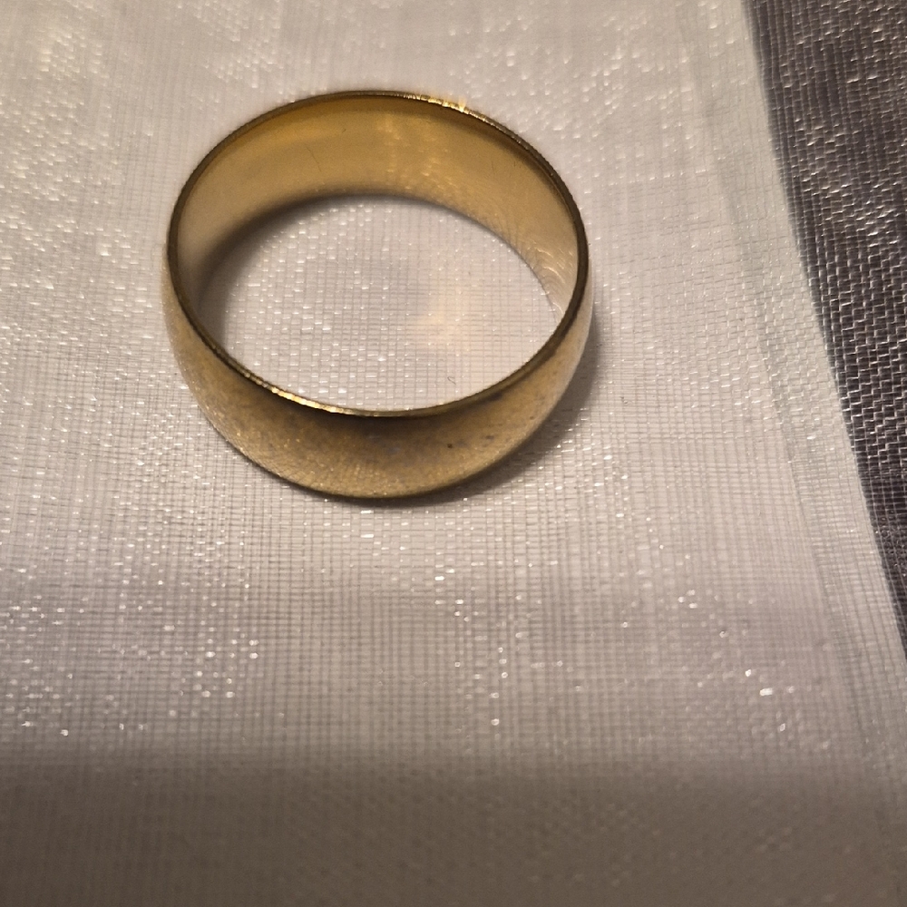 Stainless Steel Gold Plated Band Ring Size 11